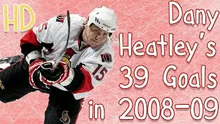 Dany Heatley's 39 Goals in 2008-09 (HD)