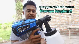 tes elektrik spray gun mollar MLR-ESG450 buat ngecat tembok!!