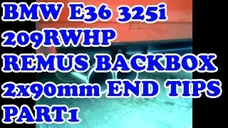 BMW E36 325i REMUS SPORT exhaust sound 2x90mm end tips [PART 1]