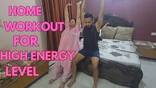 Simple home workout for high energy level #yoga #highenergy
