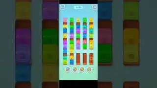 Wood Sort 3d Color Block Puzzle level 16,17,18 gameplay 