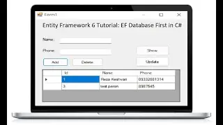 Entity Framework 6 Tutorial: EF Database First in C#