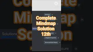 complete Mindmap Solution 12th in 2 min. #shorts #chemistry #physicalchemistry #viral @MrBeast
