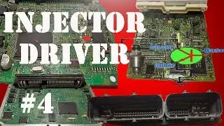 Injector driver Circuit & Wiring Diagram -and oscilloscope graph - كمبيوتر السيارة