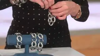Steel by Design Oversized Curb Link with Pave' Crystals Bracelet with Courtney Cason