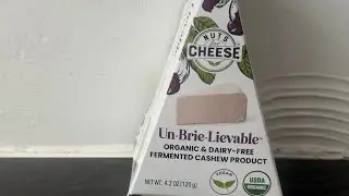 Nuts for Cheese Un-Brie-Lievable #veganfoodtastetest #nutsforcheese #veganbriecheese #cashewcheese 