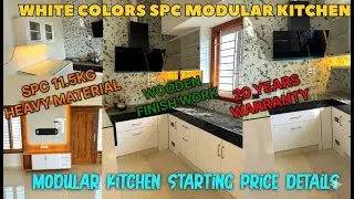 White color modular kitchen ideas and modular kitchen starting price detail #spcmodularkitchen