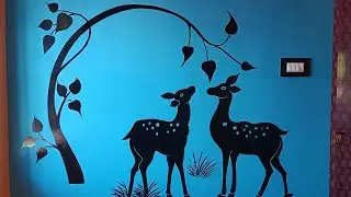 Deer wall sticker model art by @keelakaraiArt