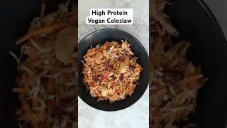 Creamy Vegan Coleslaw With Chickpeas, A Healthy High Protein for meatless monday