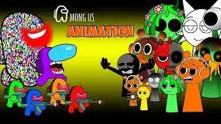 어몽어스 VS 좀비 애니메이션 ( INCREDIBOX SPRUNKI Lore Monster ) | AMONG US FUNNY ANIMATION