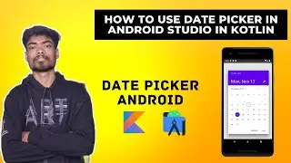 How to use Date Picker Dialog in Android Studio in Kotlin | in Hindi