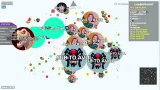 AGAR.IO SERVER TAKEOVER WITH BOTS #219 || OP-BOTS.COM