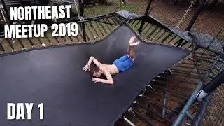 INSANE WORLD'S FIRST TRAMPOLINE TRICKS (Northeast Meetup Day 1)