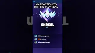 My reaction to hitting number 1 unreal in Fortnite ranked! #fortnite #fortniteclips #fortniteshorts