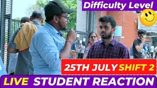 First Reaction of JEE Mains 2022 25 JULY shift 2 🔴LIVE Feedback 🔥 |JEE Mains 2022 Student Reaction