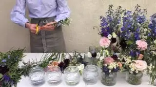 How to make milk bottle flower arrangements?