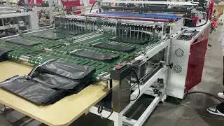 Automatic 2 Line Courier Bag Making Machine Poly Bag Express Bag Side Sealing machine