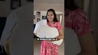 Revealing My Baby&rsquo;s Face ❤️👦 #shorts just for fun !! 🤭 #comedy #funny #trending #couple 🤣😂