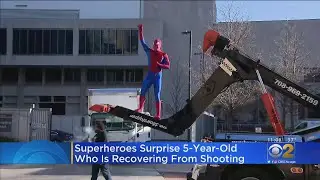 Child Victim Of Gun Violence In Hospital Gets Visit From Spiderman, Other Cartoon Characters