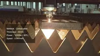 Ultra large  Format 12 KW  fiber laser cutting machine AKJ3060F