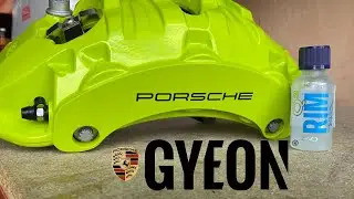 Ceramic coating big brake calipers using Gyeon Q&sup2; Rim EVO | VW T6 Transporter