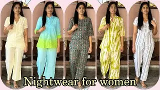 Nightwear for women from Amazon|cotton and linien nightdress for women|Amazon haul|Ramya