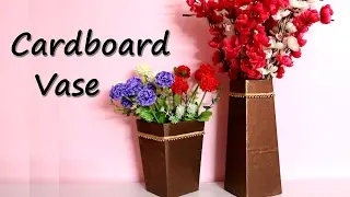 How to make a VASE from waste cardboard