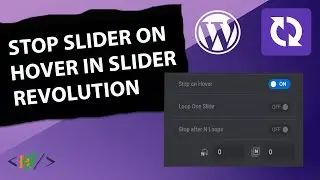 How to Stop Slider on Hover in Slider Revolution
