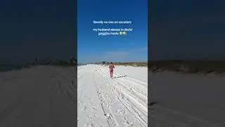 Running on the beach is so hard omg not even I will do that 🤣