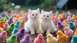 Catch Color Chicken, Cute Chicken, Duck, Rainbow Chicken, Rabbit, Cute Animals