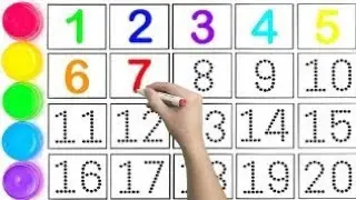 Becho ki counting 20 tak english hindi me, Learn to write counting, 123 kids, one two three, ek do
