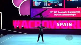 Spain (ESP) - 2022 Acrobatic Worlds, Baku (AZE) - Balance Qualification  Men's Pair