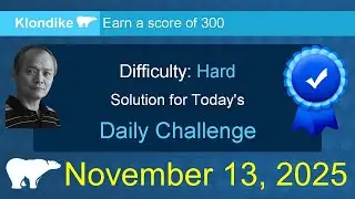 Microsoft Solitaire Collection: Klondike - Hard - November 13, 2025