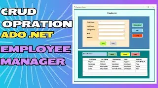 CRUD Operations in .NET: Managing Employee Data Effectively