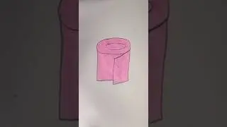 Tissue Paper Roll Drawing | Easy Tissue Paper Roll Sketch for Beginners#Draw #EasyDrawing #ArtVideo