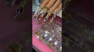 It&rsquo;s all about the BLING 💎 #nails #acrylicnails #nailinspo #shorts