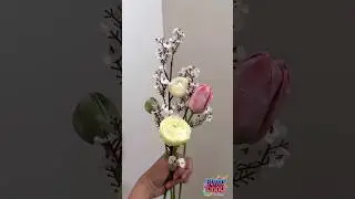 ✂️ Aesthetic Ranunculus Flower | Easy tissue paper flower #shorts! 🌸  #BunnuTunnuArtShow
