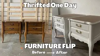 DIY Flipping These FRENCH PROVINCIALS That I Thrifted For $30 in ONE DAY I Modern Furniture Makeover