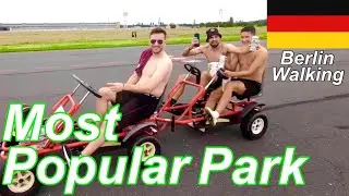【Most Popular Park】Berlin Walking 2023 Summer ,Germany 🇩🇪 | 4k 60fps Tempelhofer Feld