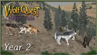 A Fallen Warrior... || WolfQuest: Neftis' Tale - Year 2 #9