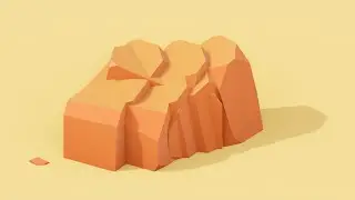 Low poly cliffs tutorial Blender 2.8