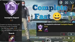 investigation vanguard achievement 😄 | How to complete investigation vanguard achievement