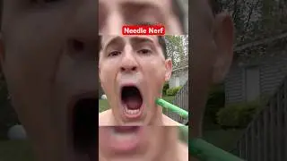 Shooting a NEEDLE Through my Cheek! #funny #memes #comedy