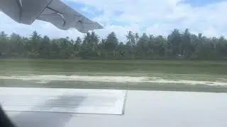 Tikehau Air Tahiti ATR-72-600 Takeoff French Polynesia, TIH, NTGC, Bound for Papeete