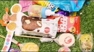 asmr gems lollipop kinder Anaya video cow Bhoot munch cat fish toy unboxing kitkat lollipop chocola