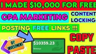 Free Course | CPA Content Locking FREE Website | Make Money Online 2021 (FAST) | free cpa 2022