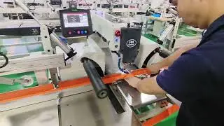 Fully automated webbing slings sewing technology