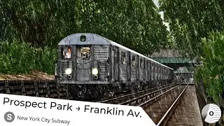 OpenBVE - PROSPECT PARK to FRANKLIN AV. (New York City Subway (S) Line)