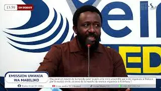 Eric Kabala donne son point de vue sur la marche pour la paix et le vivre ensemble ici à Bukavu.