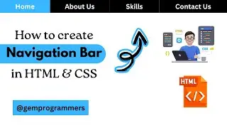 Navigation Bar Menu in HTML and CSS | Front-end Projects #navigationbar #menu #cssanimation #html